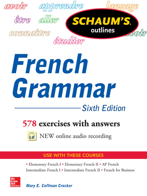 Title details for Schaum's Outline of French Grammar by Mary Coffman Crocker - Available